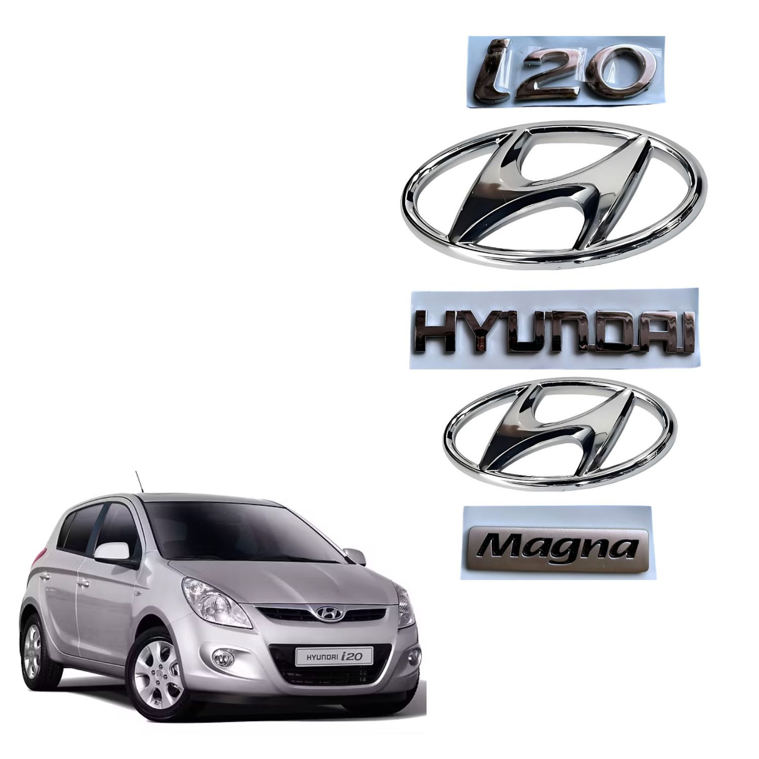 i20 CAR MONOGRAM LOGOS